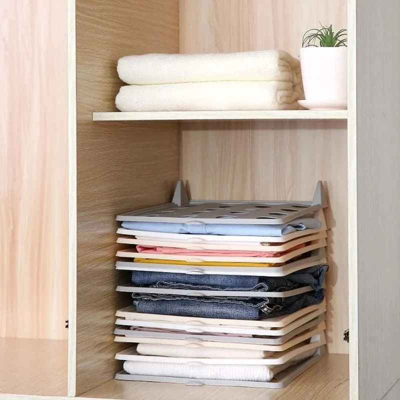 Organizador De Camisas Remeras Tipo Bandeja Repisa X6 Unidad Varios Zona Ofertas