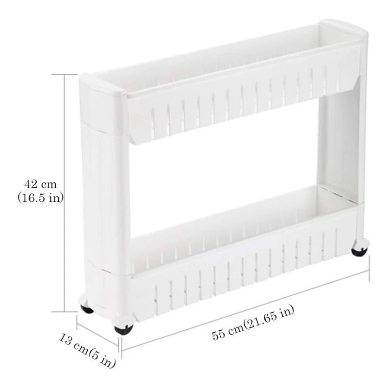 Organizador 2 Niveles C/ Rueda Ahorra Espacio Baño Cocina Zona Ofertas