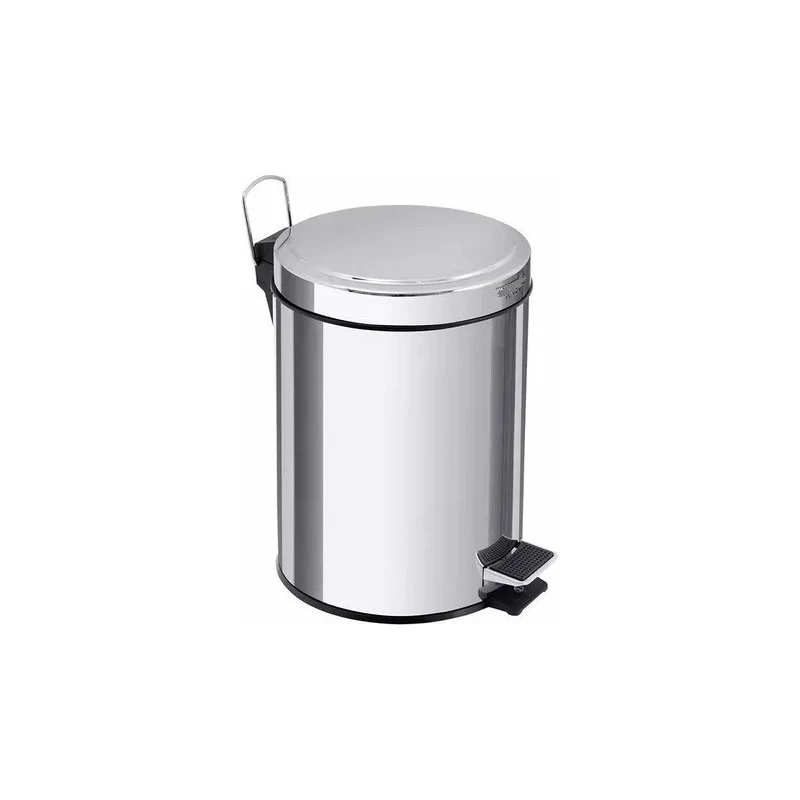 Papelera Acero Inoxidable 12 Litros Gris Zona Ofertas