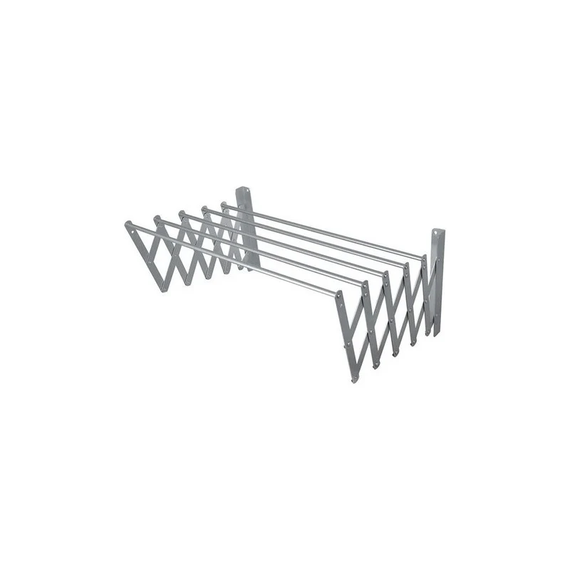 Tendedero Plegable Ropa Para Pared De Aluminio 5 Varillas Gris Zona Ofertas