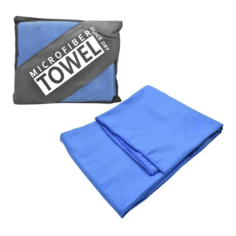Toalla De Microfibra Secado Rápido 80x160cm. Azul Zona Ofertas