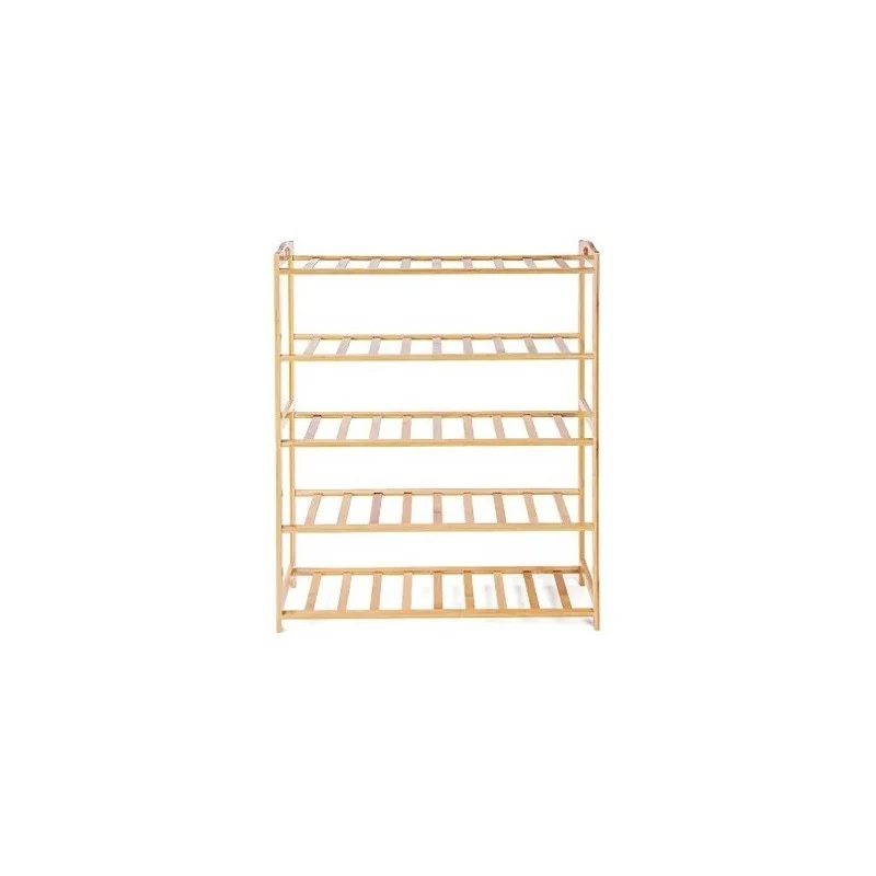 Zapatera De 5 Niveles Bambú Medidas 67 X 27 X 86 Cm Zona Ofertas