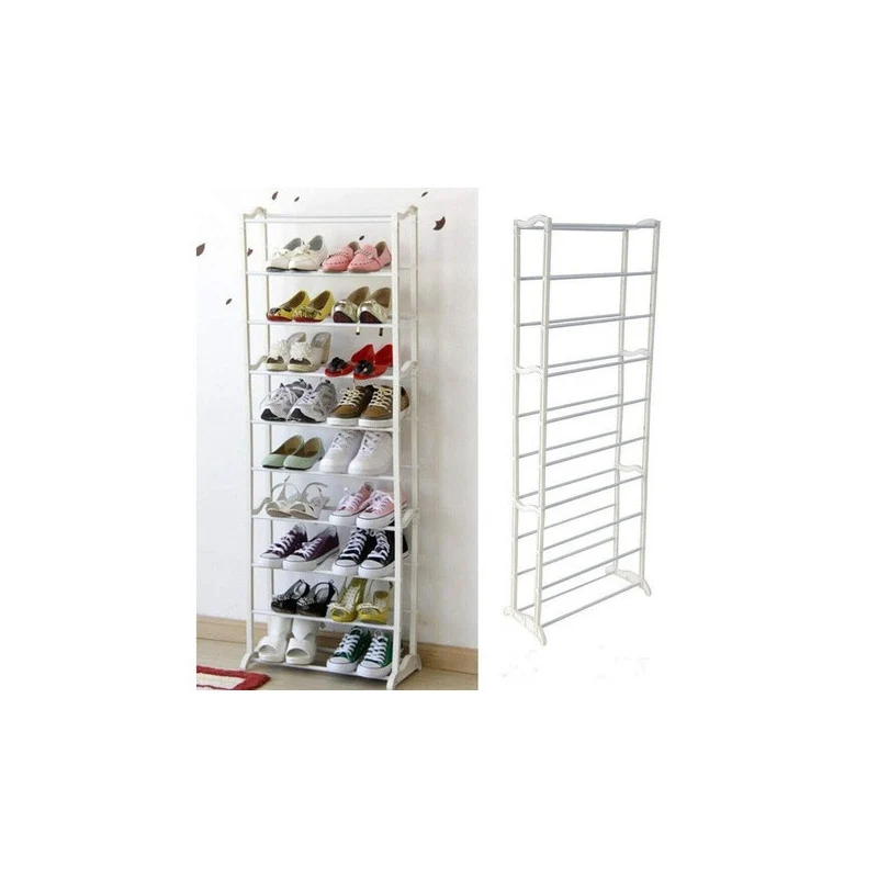 Zapatera Rack Calzados 10 Niveles Blanco Zona Ofertas