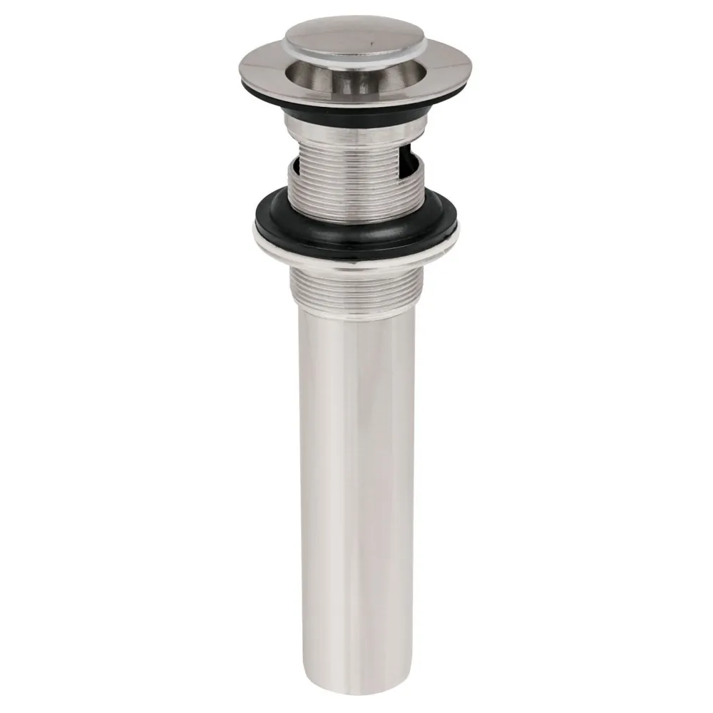 Antimanchas Contra p/lavabo con rebosadero, sistema push, satín, 1-1/4"