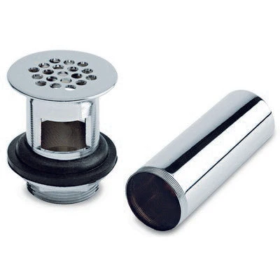 CLR-01 CONTRA C/REJILLA Y REBOSADERO P/LAVABO CROMO para Ropa Blanca y de Color