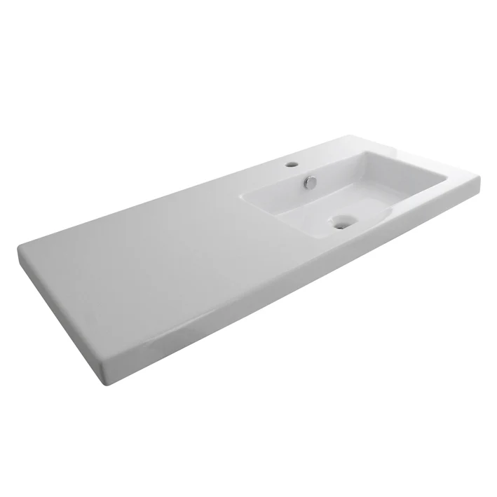 Hipoalergénico Lavabo Square Seno Derecho Blanco