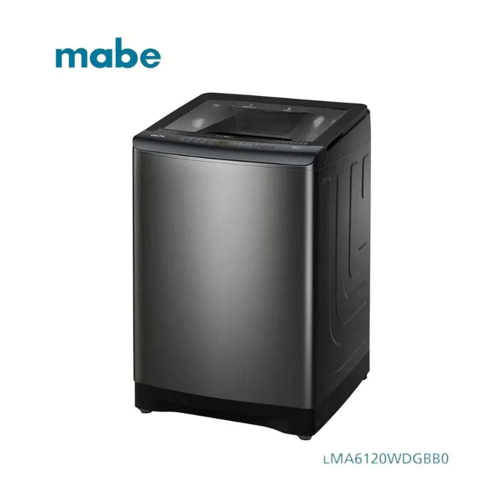 Lavadora Automática 16 Kg Diamond Grafito Mabe - LMA6120WDGBB0 Apto para Lavado en Frío