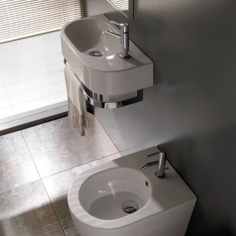 Líquido Lavabo Sospeso Ceramica Globo Forty3 55x27