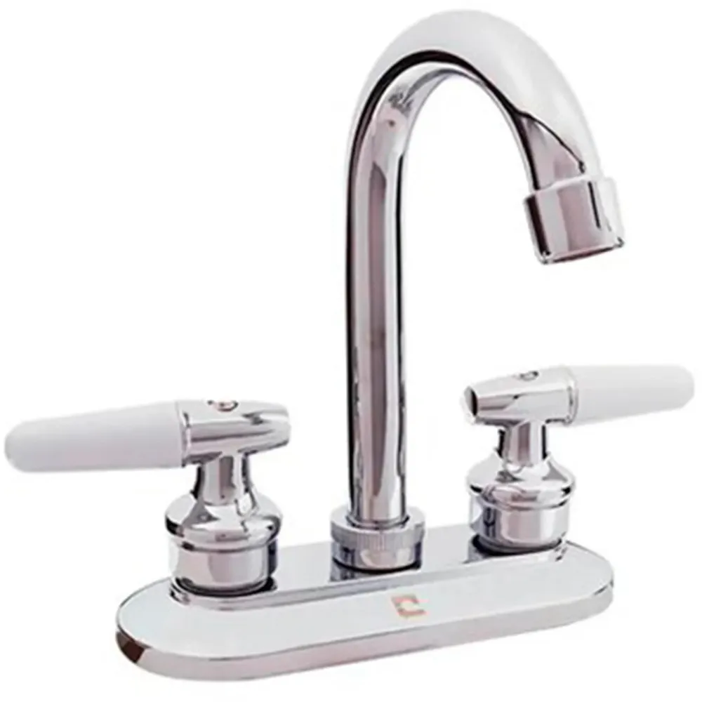 Mezcladora para lavabo manerlaes de palanca blanco cuello duradero nacobre para Ropa Blanca y de Color