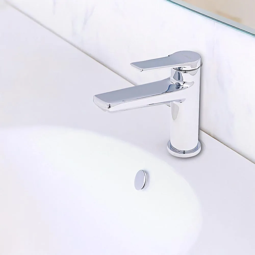 Monomando Breve Para Lavabo Slide" Cromo para Ropa Blanca