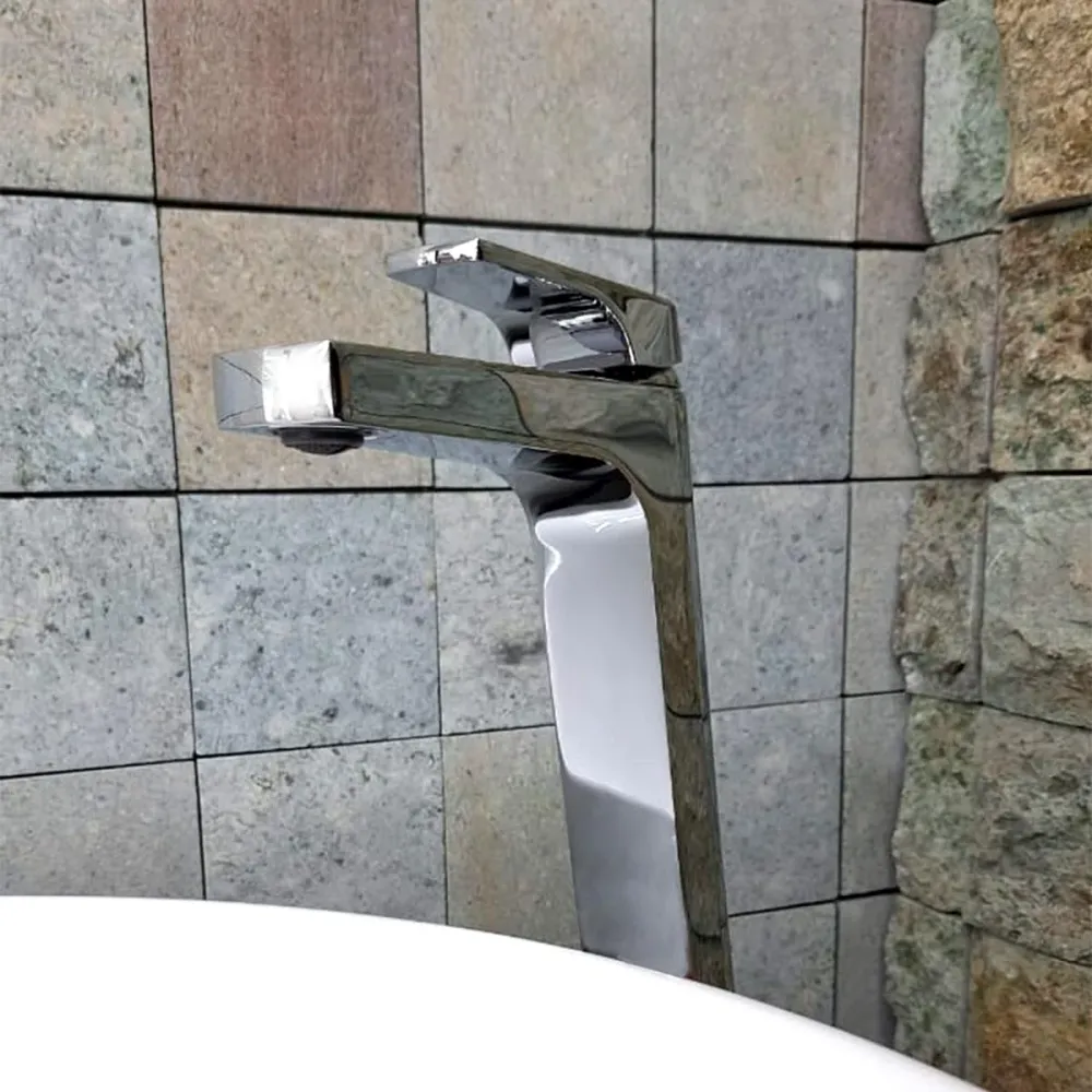 MONOMANDO ESBELTO DE LAVABO CROMO MO8X-QA-01 con Tecnologí Antimanchas