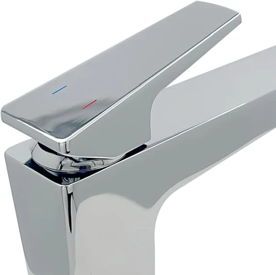 MONOMANDO LAVABO SIN CONTRA SPIGA CROMO SPG-100 con Protector UV