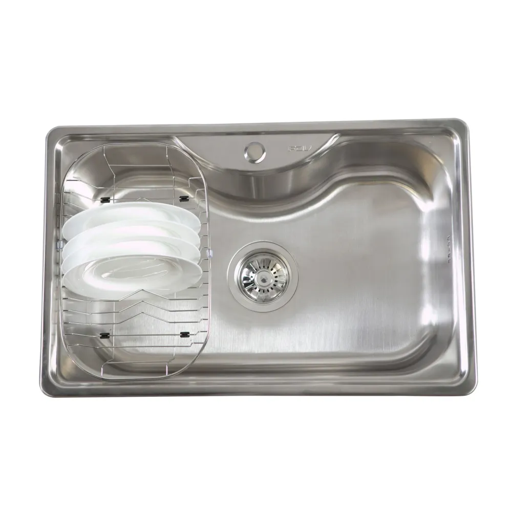 Perfumado Lavadero Acero Inox 1 Poza Sobre Cubierta Acqua FDV
