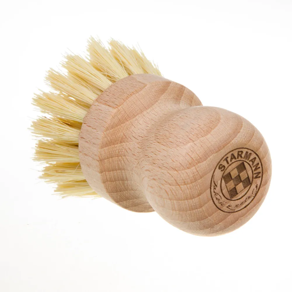 Cepillo Para Limpiar Platos Olla De Madera Tampico Agave Cabeza De Madera De Haya Lavado Natural