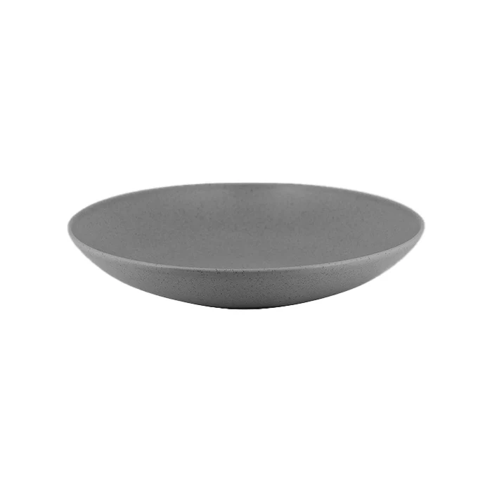 Ecológico de Alta Resistencia Plato Hondo 23 Cm 23 Oz (681ml) Gris Mate Genesis