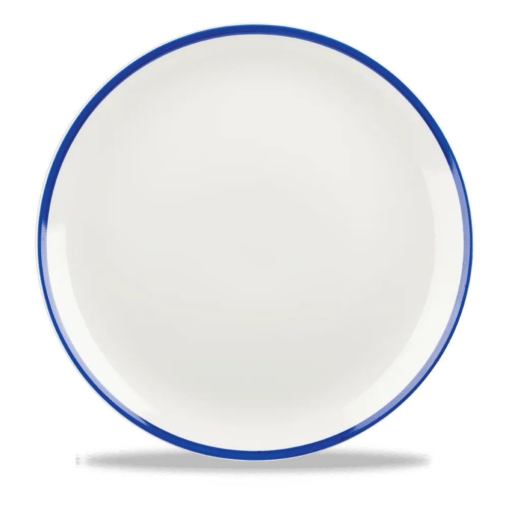 Plato Coupe 28 cm Ceramica Blanco Retro ñil