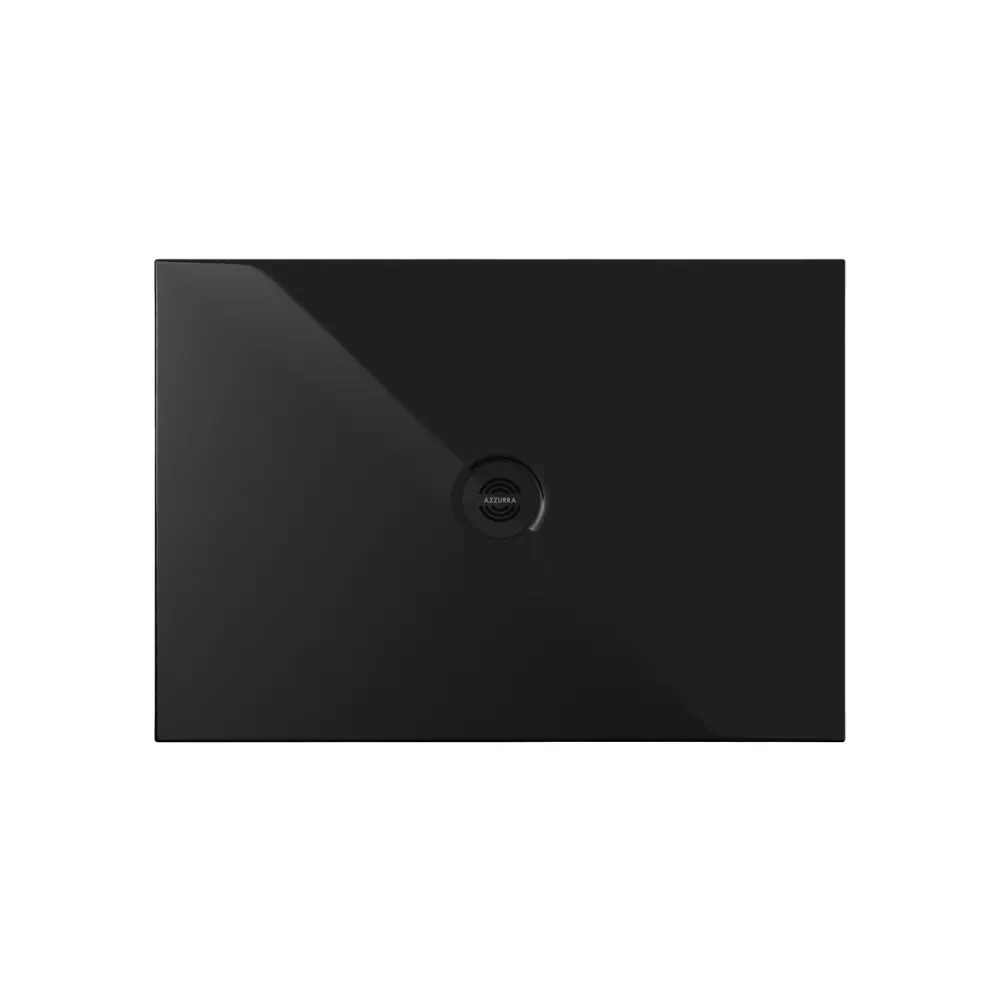Plato de ducha rectangular de cerámica modelo SoloDue cm 160x90 negro luminoso