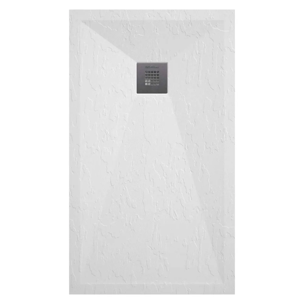 Plato de ducha de resina modelo Plus 80x110cm blanco pizarra