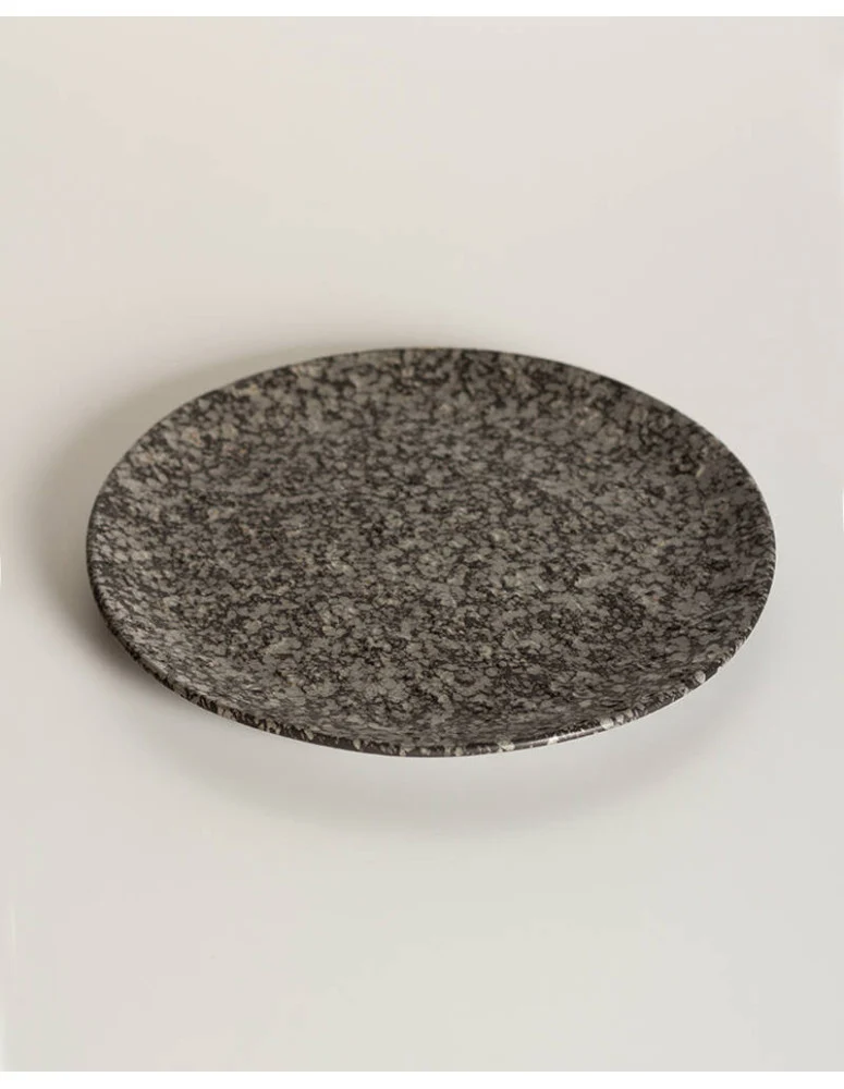 Plato llano Firenze negro Ø26.7 cm
