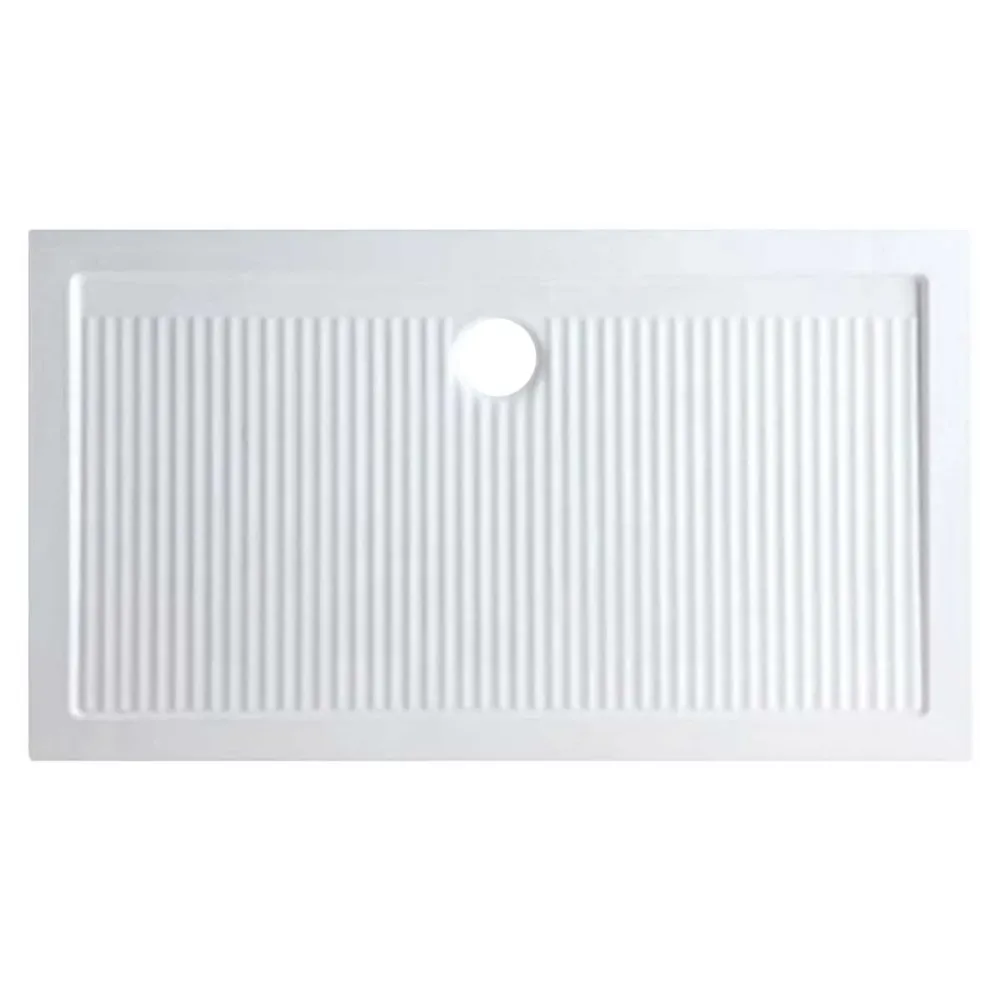 Profesional Certificado Plato de ducha de cerámica rectangular 70X100 Francy grande 6,5 cm