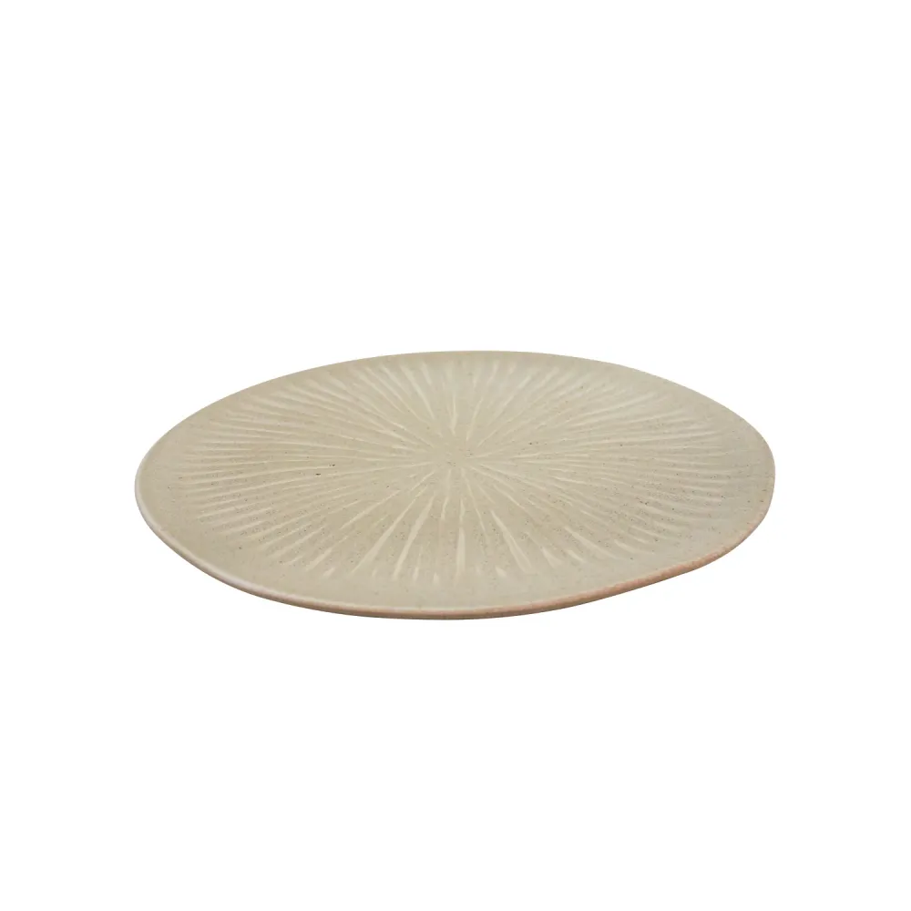 Profesional Certificado Plato Plano Erizo 20 cm Crema Copal Uni