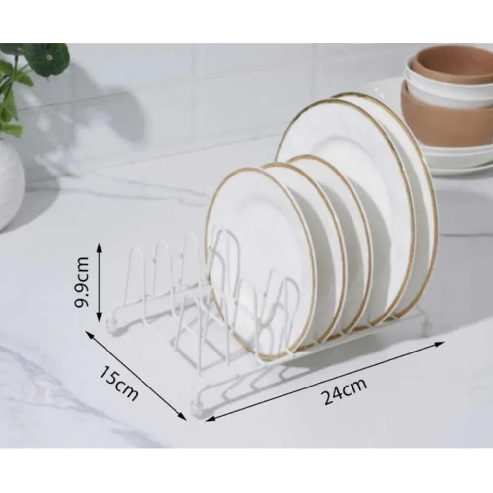 Soporte para Platos HP93-057, Diseño Refinado y Funcional con Jabón Integrado