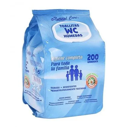 Ecológico Premium 200 unds Toallita WC Familiar con tapa